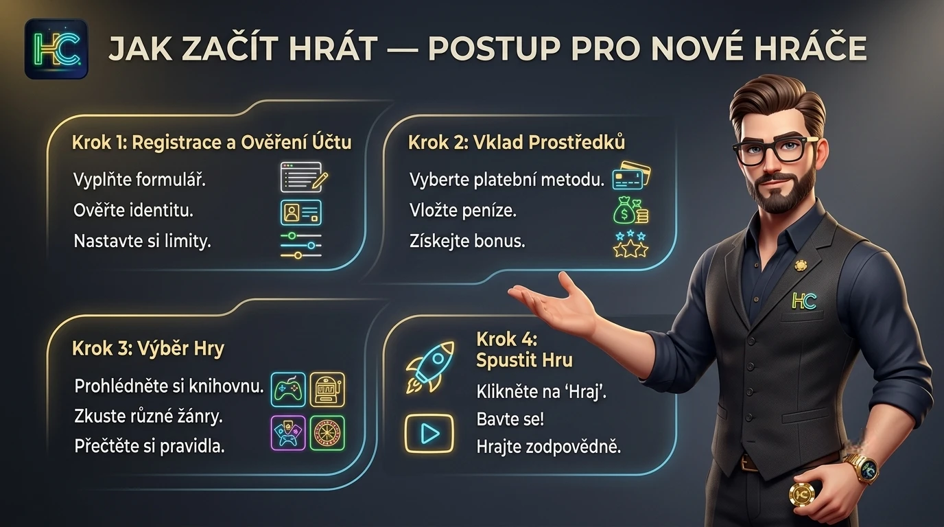 Mascot Hra Casino CZ ukazuje postup pro nové hráče